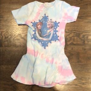 “Frozen” tie dyed dress